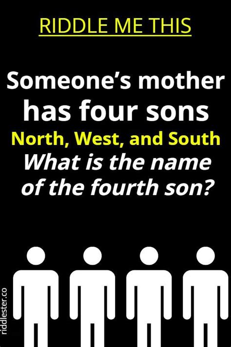 someone mother has four sons